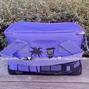 💜NWT🦄Trader Joe’s Lavender Reusable Insulated Mini Lunch Cooler Tote Bag